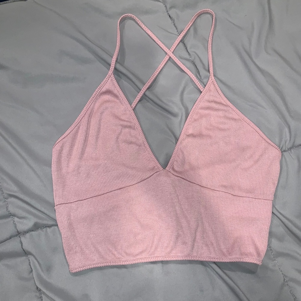 Blush Pink LuLu’s Crop top